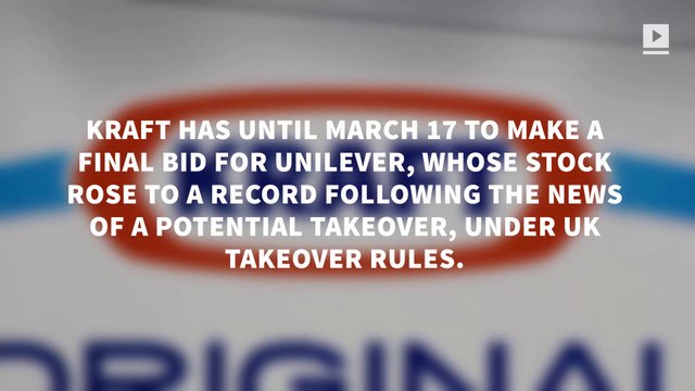 Unilever turns down $143 billion bid from Kraft Heinz