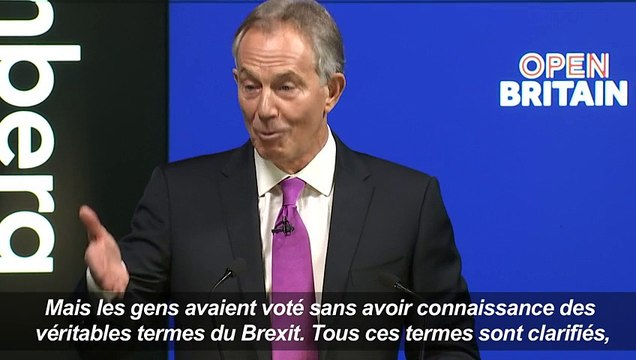 Tony Blair appelle les Britanniques anti-Brexit à la résistance
