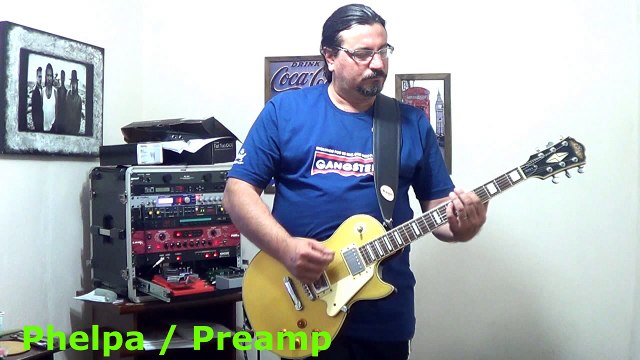 Comutação entre 2 amps, teste com OD, DS, PREAMP e Shimmer
