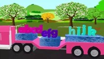 Alphabets Truck Song for Kids | Animated ABCD Rhymes for Pre School | 3D Animated Songs