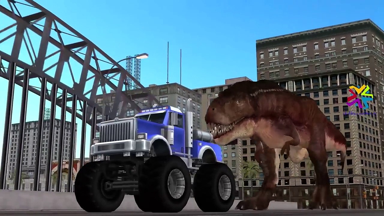 Kids animation with Monster trucks crashes. Cartoon for children by Kid Wheels TV
