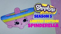 How To Draw Shopkins SEASON 5: LIMITED EDITION Spinderella, Step By Step Season 5 Shopkins