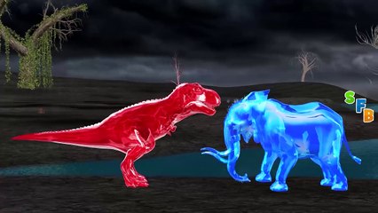 Gummy Elephant Attack Gummy Dinosaur Fight Epic Battle | Elephant Vs Crazy Dinosaurs Short