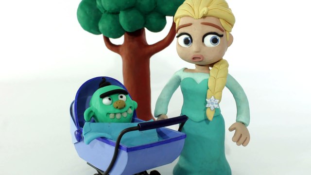 BAD FROZEN ANNA CUTS ELSA´S HAIR “KNIFE FAIL“ Frozen Play Doh Cartoon Stop Motion[1]