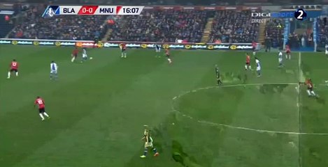 1-0 Danny Graham Fantastic  Goal - Blackburn vs  Manchester United - 19.02.2017 HD