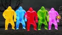 Incredible Hulk Vs Crazy Gummy Gorilla Fight | Hulk Attacks Colors Gorilla | 3D Cartoon Sh