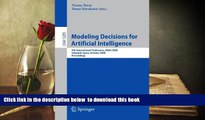 BEST PDF  Modeling Decisions for Artificial Intelligence: 5th International Conference, MDAI 2008,