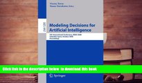 PDF [DOWNLOAD] Modeling Decisions for Artificial Intelligence: 5th International Conference, MDAI