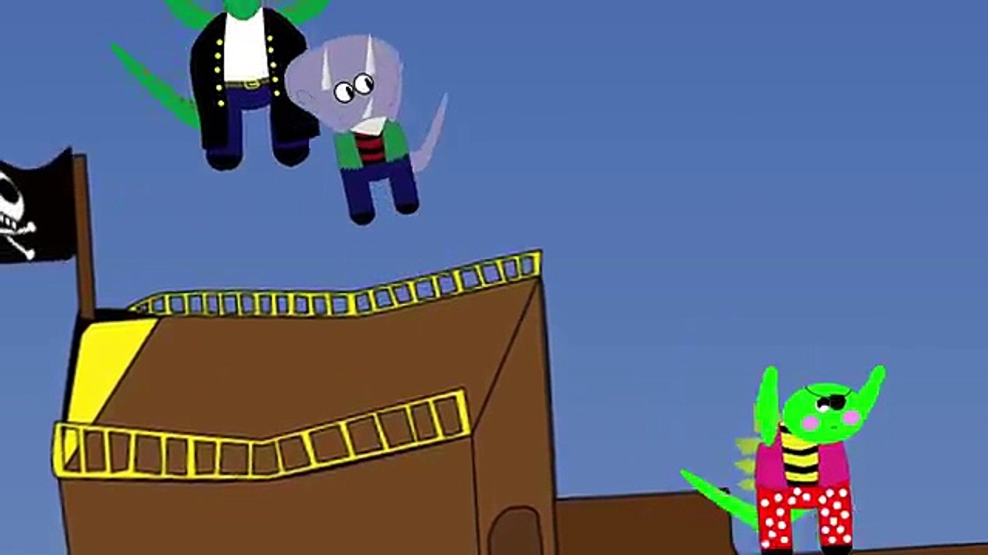 ⁣Dinosaur Pirates Song Kids Songs Nursery Rhyme Dino Kids