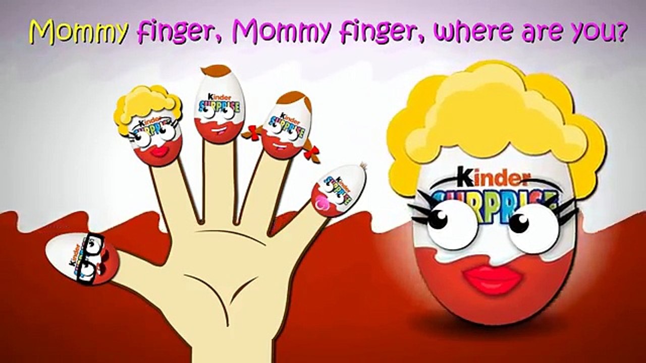 Kinder Surprise Finger Family Nursery Rhymes Lyrics