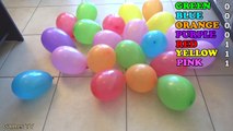 Five Peppa Pig Hello Kittys Finger Song Learn colors wet Balloons best kids Nursery ToyoSu