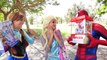Frozen Baby Elsa & Bad Baby Spiderman Kidnapped! w Pink Spidergirl Nursery vs Maleficent