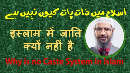 Why is no Caste System in Islam - Q & A - Dr Zakir Naik