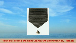 Trendex Home Designs Zania 90InchRunner   Black 21a2b293