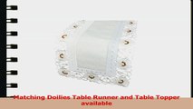 Xia Home Fashions Victorian Elegance Embroidered Cutwork Spring Table Runner 15Inch by 584969e7