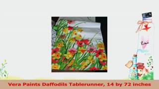 Vera Paints Daffodils Tablerunner 14 by 72 inches 273a0c89