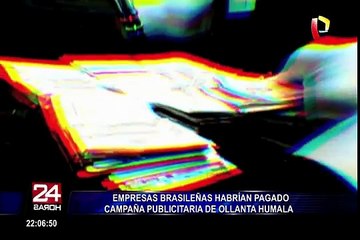 Empresas brasileñas habrían pagado campaña publicitaria de Humala