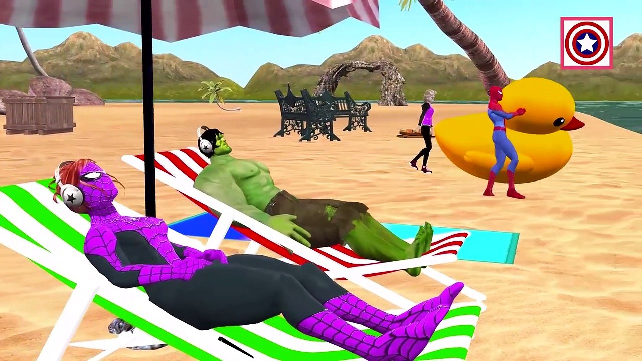 Spiderman Hulk Frozen Elsa Vs Dinosaurs Lion Gorilla | Joker Amimals Toy Prank | Finger Fa