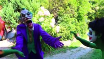 Bad Baby Jokers ! Marshmallows Prank w Spiderman Frozen Elsa Hulk Joker Candy