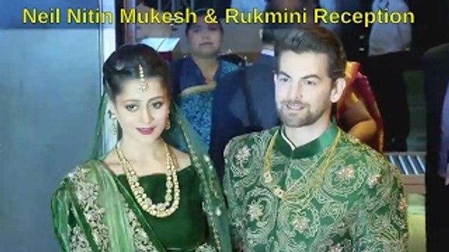 Neil Nitin Mukesh, Rukmini Sahay & Family Pose For Media | Amitabh Bachchan-Jaya Attend Reception