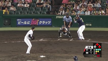 ヤクルトバレンティン 25号3ランホームラン！（2016年8月27日阪神戦）