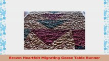 Brown Heartfelt Migrating Geese Table Runner 6959242f