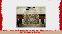 100 cotton handmade white flower beige lace table runner 78 inch approx 5ad49f18