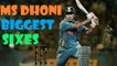 MS Dhoni Biggest Sixes in Cricket - MS Dhoni Batting