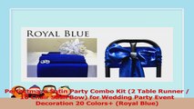 Perfectmaze Satin Party Combo Kit 2 Table Runner  10 Chair Sash Bow for Wedding Party 33e1fd89
