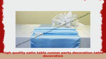 Perfectmaze 20 Piece 12x108 Inch Satin Table Runner Wedding Party DecorationBaby Blue 04350e4f