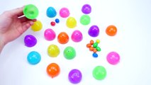 Números ocultos de Contar Para los Niños Con M&M, Aprender los Colores con los Huevos Sorpresa