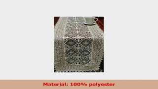 Tasleffa Fashion Lace Guipure Cutwork Table Runner Ecro 16x72 Inches Oblong on Order 36dc905b