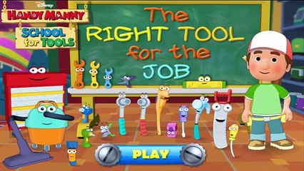 Disney Cartoon Game - HANDY MANNY - SCHOOL for TOOLS - The Right Tool for the Job