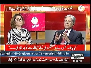 Aitzaz Ahsan's analysis on army courts in live show.