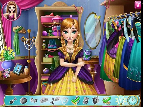 Анна Frozen Игры—Одевалки Анна из Холодное сердце—Онлайн Видео Игры Для Детей Мультфильм new