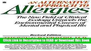 Read Book Alternative Approach to Allergies, An: The New Field of Clinical Ecology Unravels the