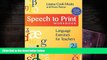 PDF [DOWNLOAD] Speech to Print Workbook: Language Exercises for Teachers, Second Edition Louisa