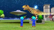 UFO Aliens Vs Dinosaurs || 3d Animation Cartoons Children Funny Complication || Kids Rhyme