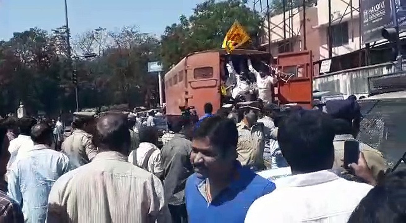 TDP Revanth Reddy agitation on KCR Govt