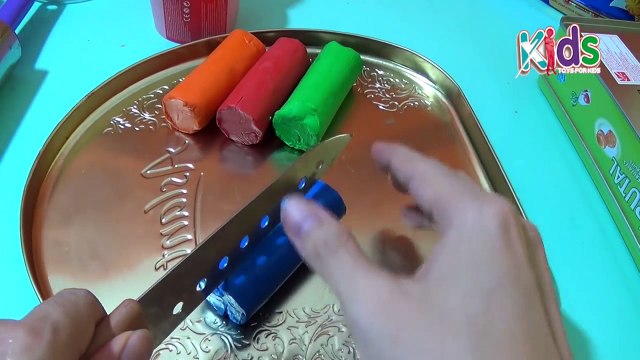 Play doh combo cake - make hamburger cake colorful with peppa pig toys PLAY DOH CAKE RAINB