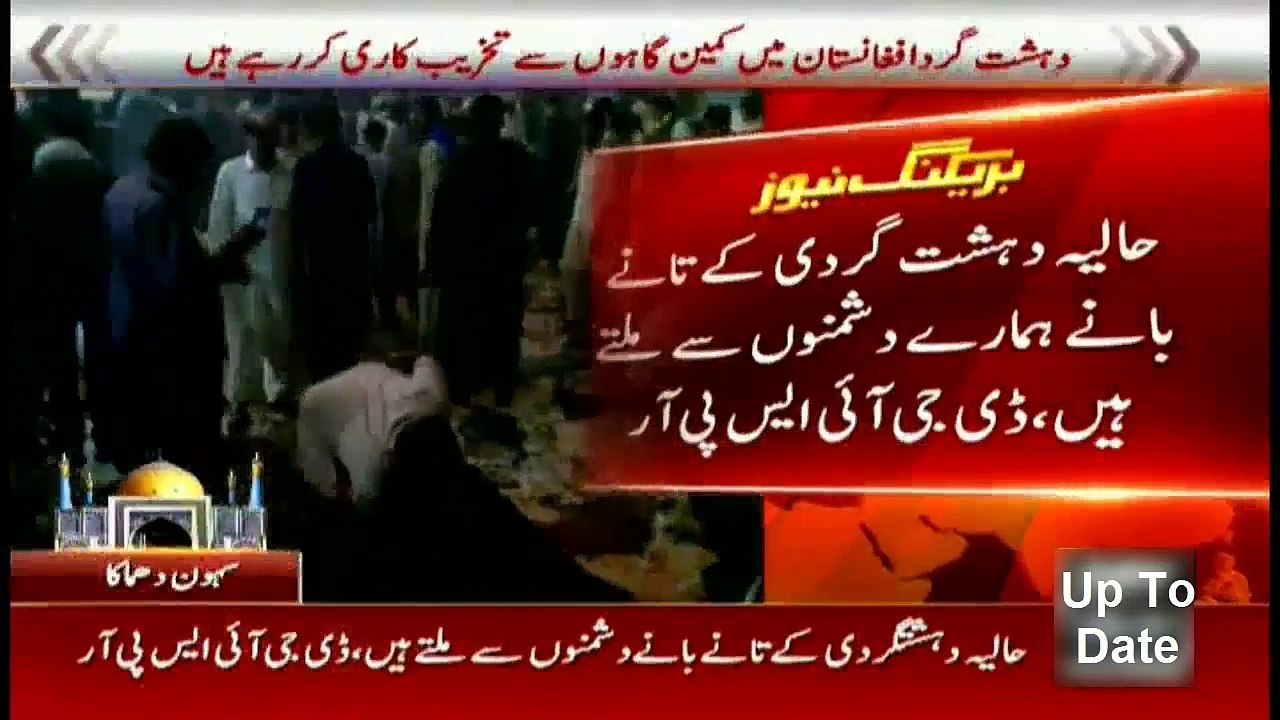CCTV footage of sehwan sharif blast
