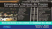 PDF [DOWNLOAD] Estrategia y Tacticas de Precios (Spanish Edition) Book Online