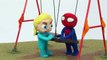 Frozen Elsa and Spiderman Has Twin Babies  Frozen Play Doh Cartoon Stop Motion-PD2iRNLzouc