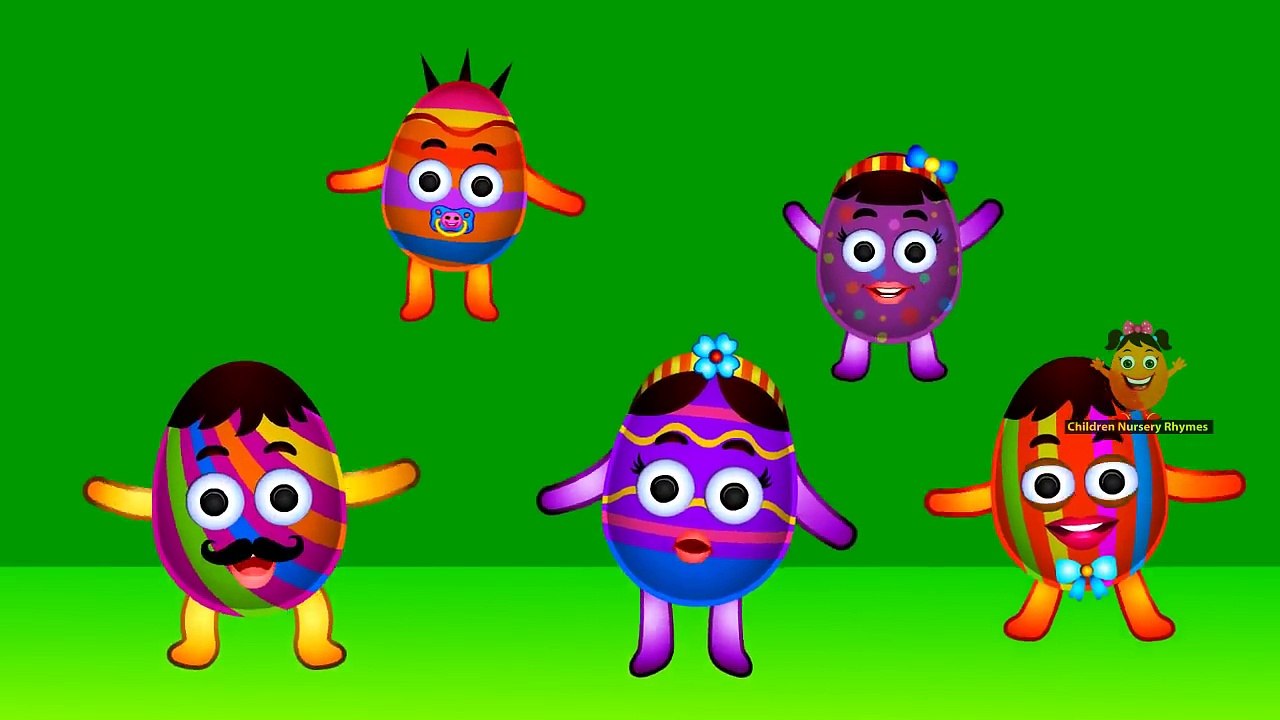 Finger Family Nursery Rhymes Easter Eggs Cartoons Rhymes for Children | Finger Family Song