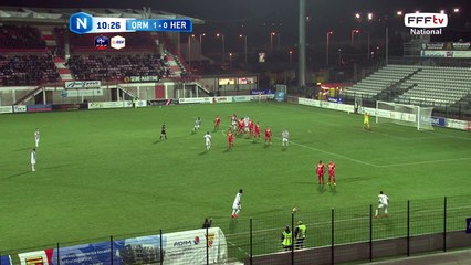 Coup franc tiré dans la boite