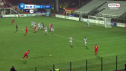 Coup franc trop cours pour inquiéter la défense