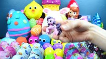 75 SURPRISE EGGS! Play-Doh My Little Pony Disney Princess Toys Frozen Big Hero 6 Kinder Playtime