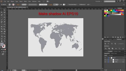 How to make Drop Shadow in ai EPS10 วิธีสร้างเงาสวยๆให้เวคเตอร์ EPS10