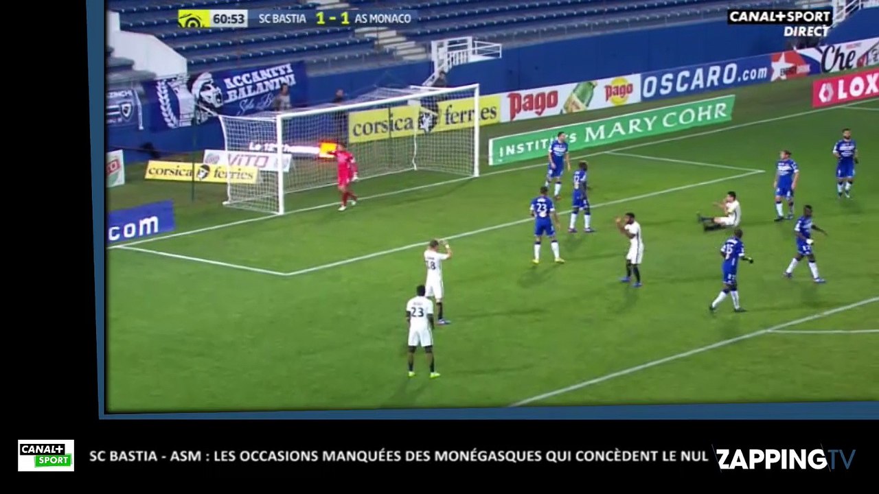 SC Bastia - AS Monaco : les Monégasques n'ont pas la chance du champion... (vidéo)