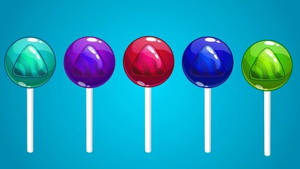 Lollipop Finger Family Nursery Rhyme - Triangle Candy Daddy Finger Song